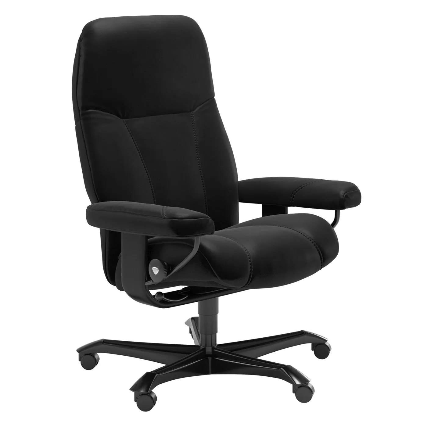 Stressless Consul Office Chair, Batick Black