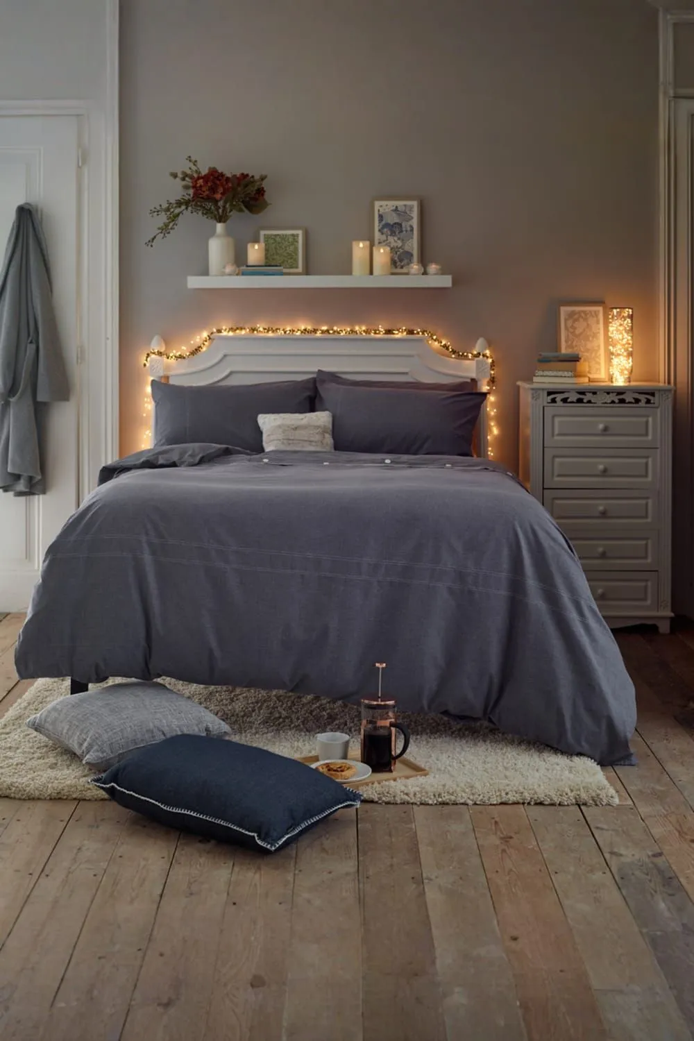 Deyongs Southwick Melange Look Duvet Cover Set - Soft & Breathable Bedding | 1846 in Navy