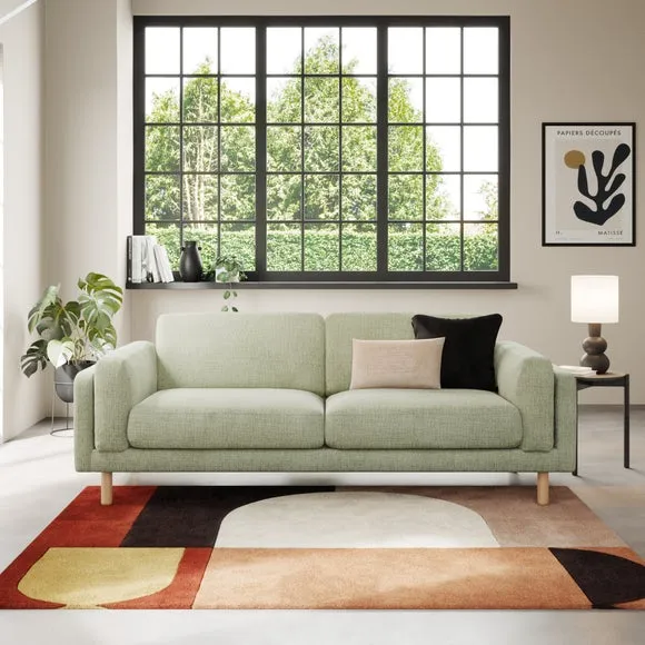 Newton Chunky Tonal Weave 4 Seater Sofa 1