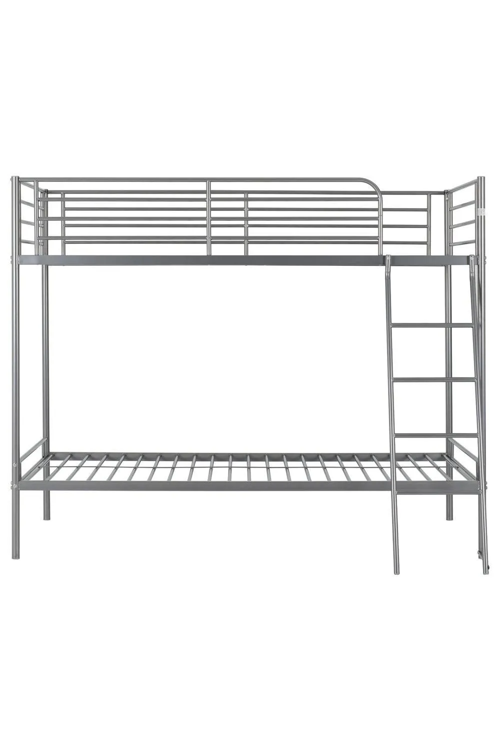 Seconique Brandon 3' Single Bunk Bed in Metallic Silver 3
