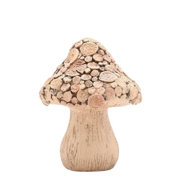 Country Living Wood Effect Mushroom Ornament 2