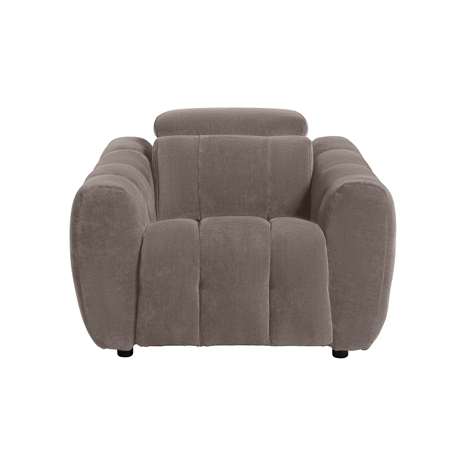 Montgomery Power Recliner Chair & Headrest, Grey Fabric | Barker & Stonehouse 2