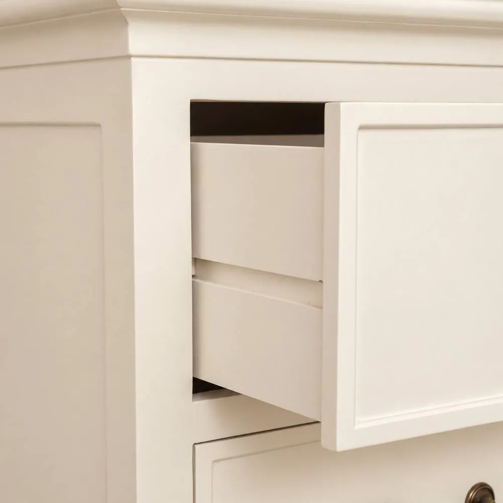 Melody Maison Large Ivory 8 Drawer Chest Of Drawers - Charlotte Ivory Range 6
