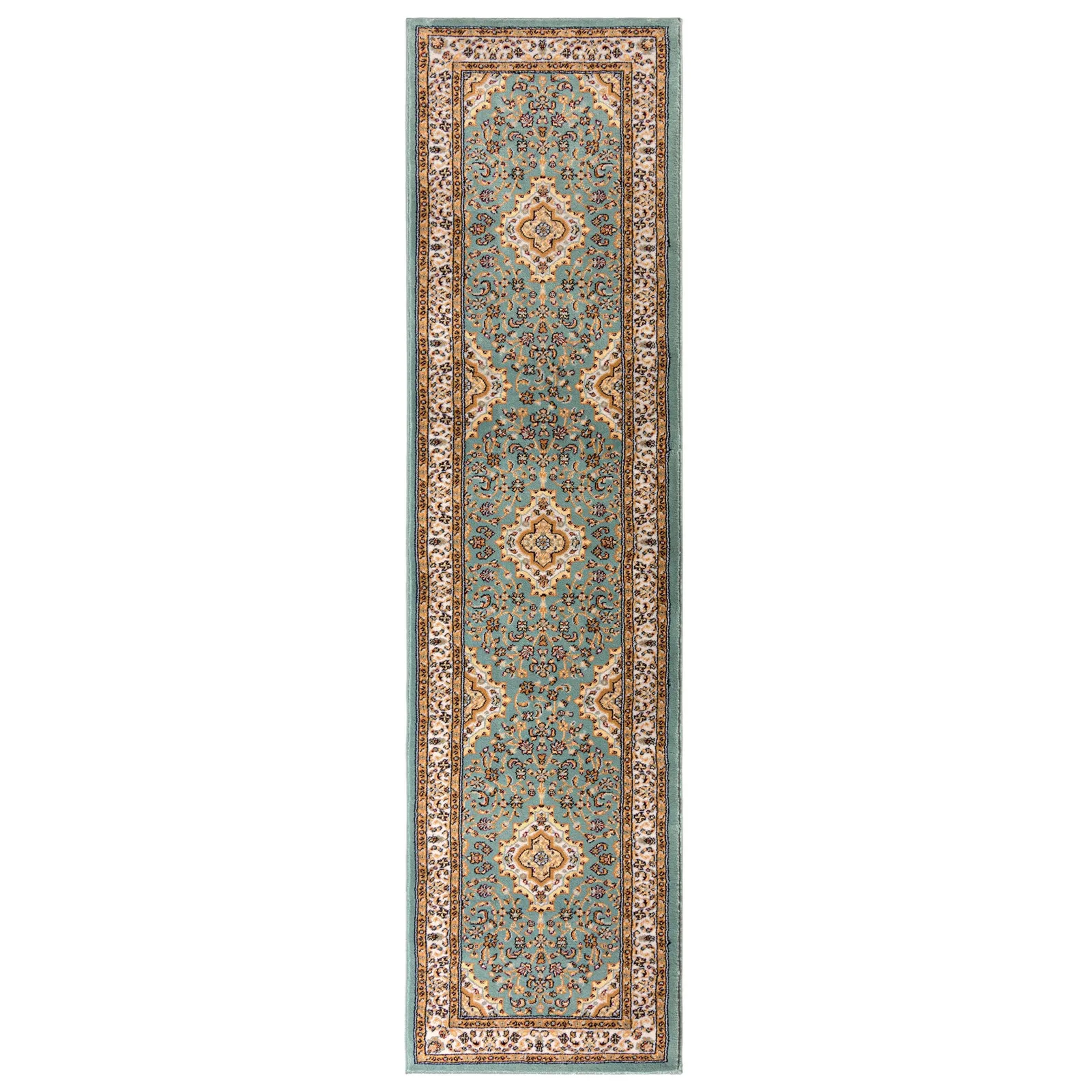 Antalya Traditional Runner Blue, White and Orange