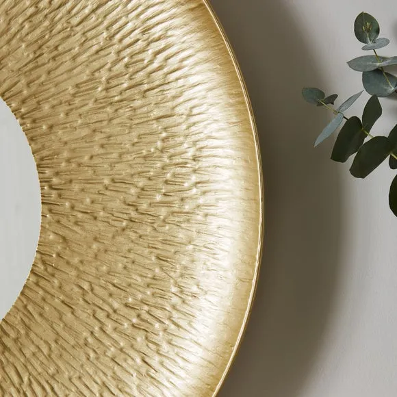 Amazonica Hammered Round Indoor Outdoor Wall Mirror 3