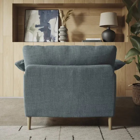Hector Tonal Plush Chenille Snuggle Chair 4