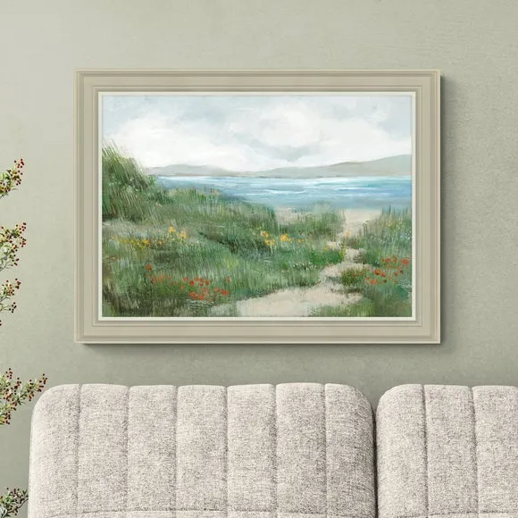 Artko Seaside Meadow by Hannah Dawson Framed Print