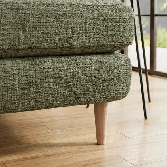 Sven Soft Texture Chenille Large Corner Chaise Sofa 5