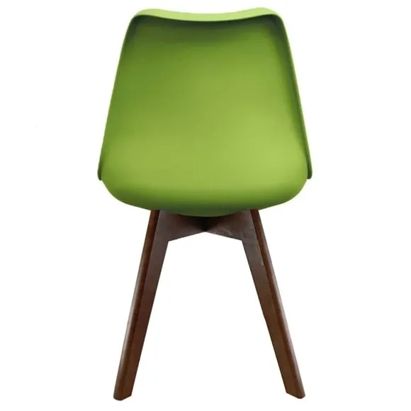 Fusion Living Soho Plastic Dining Chair with Squared Legs 6