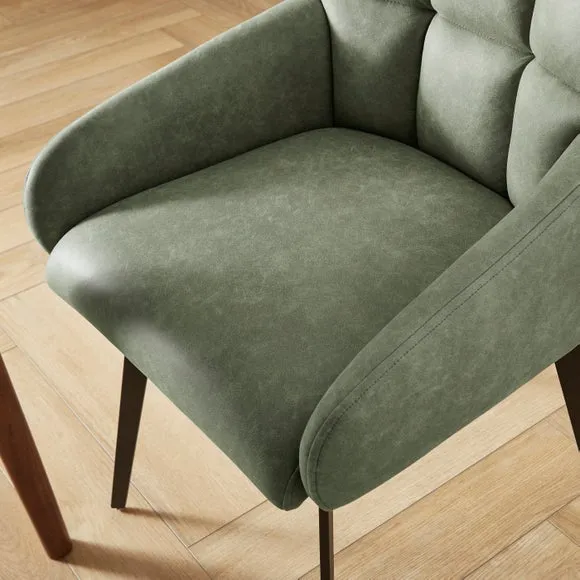Jase Swivel Dining Chair, Faux Leather 4