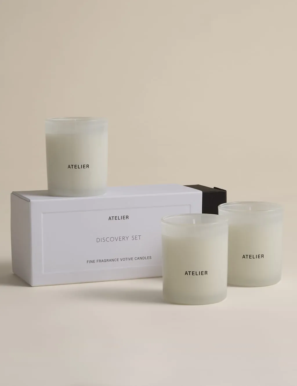 M&S Set of 3 Discovery Candles White Mix
