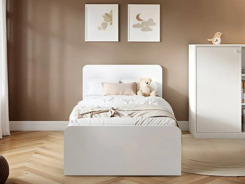 Flair Wizard Single Bed Frame in White 3