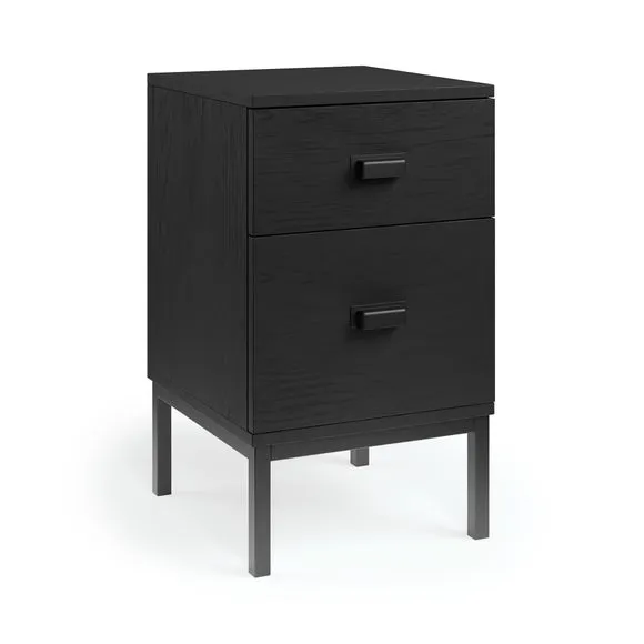 Fulton 2 Drawer Slim Bedside Table 6