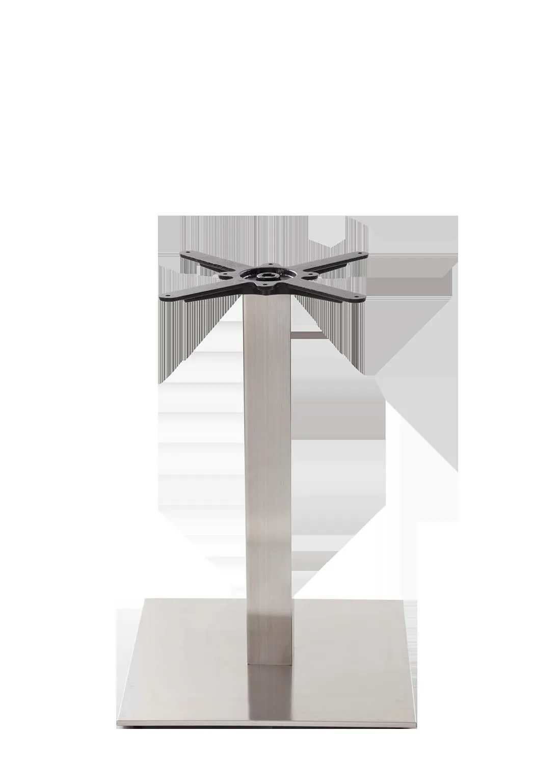 netfurniture Square Stainless Steel Table Base - Large - Height - 730 Mm in Silver
