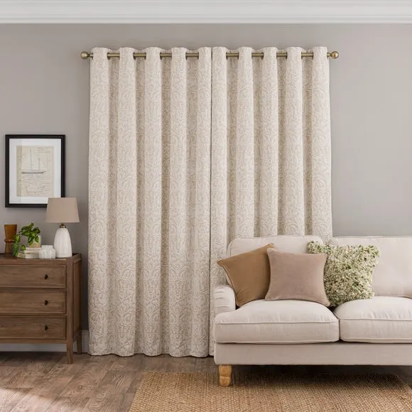 Alora Chenille Thermal Eyelet Curtains 4