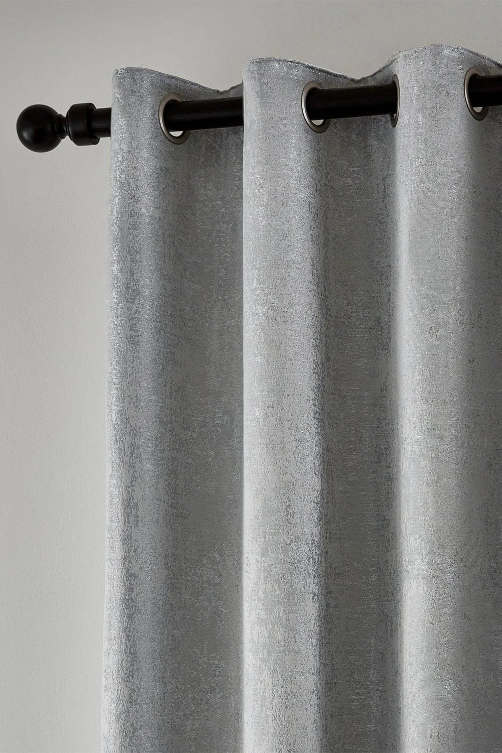 Helena Springfield 'Roma' Woven Lined Curtains in Silver 2