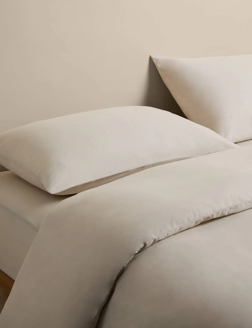 M&S Easy Care Cotton Blend Bedding Set Linen