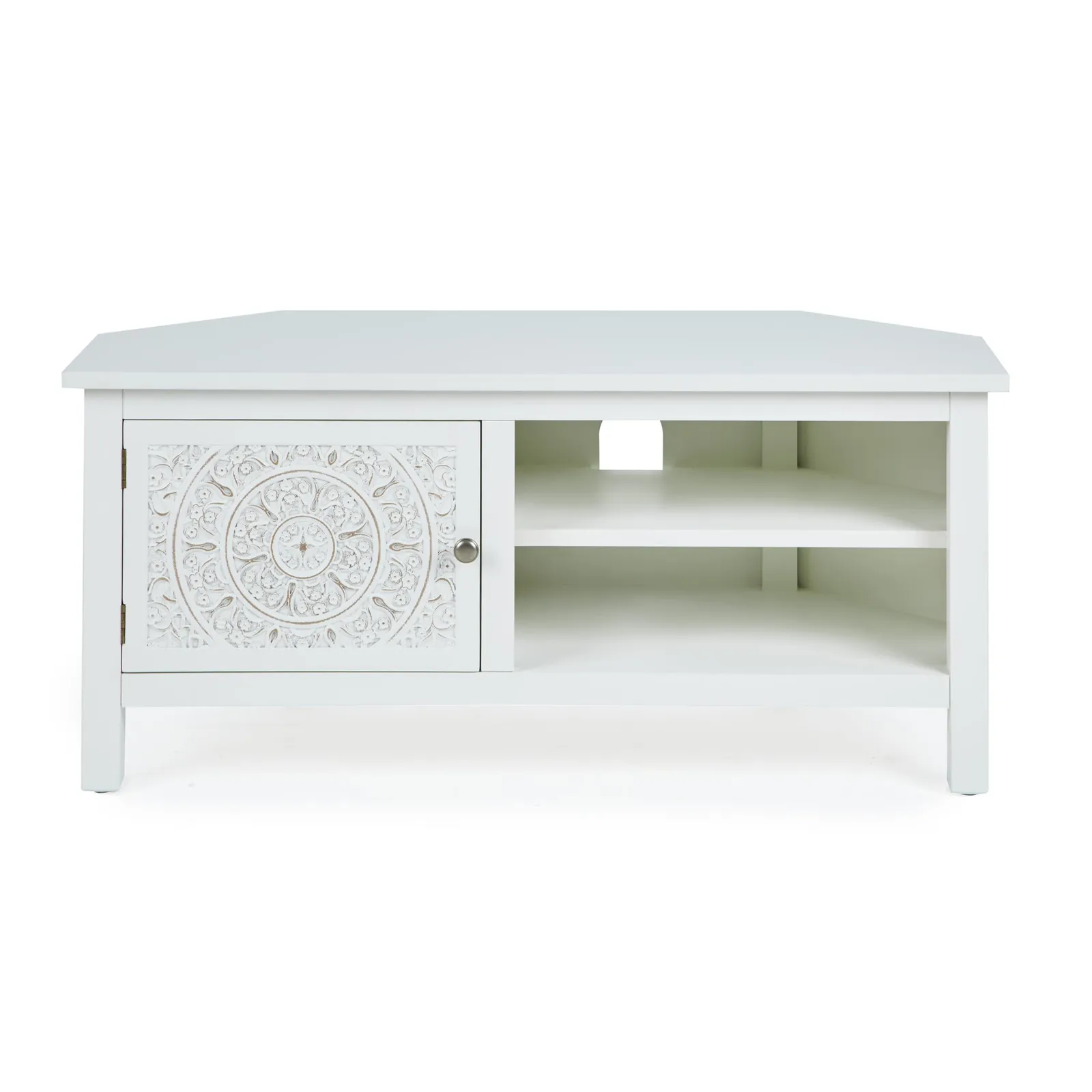 Samira Corner TV Unit White