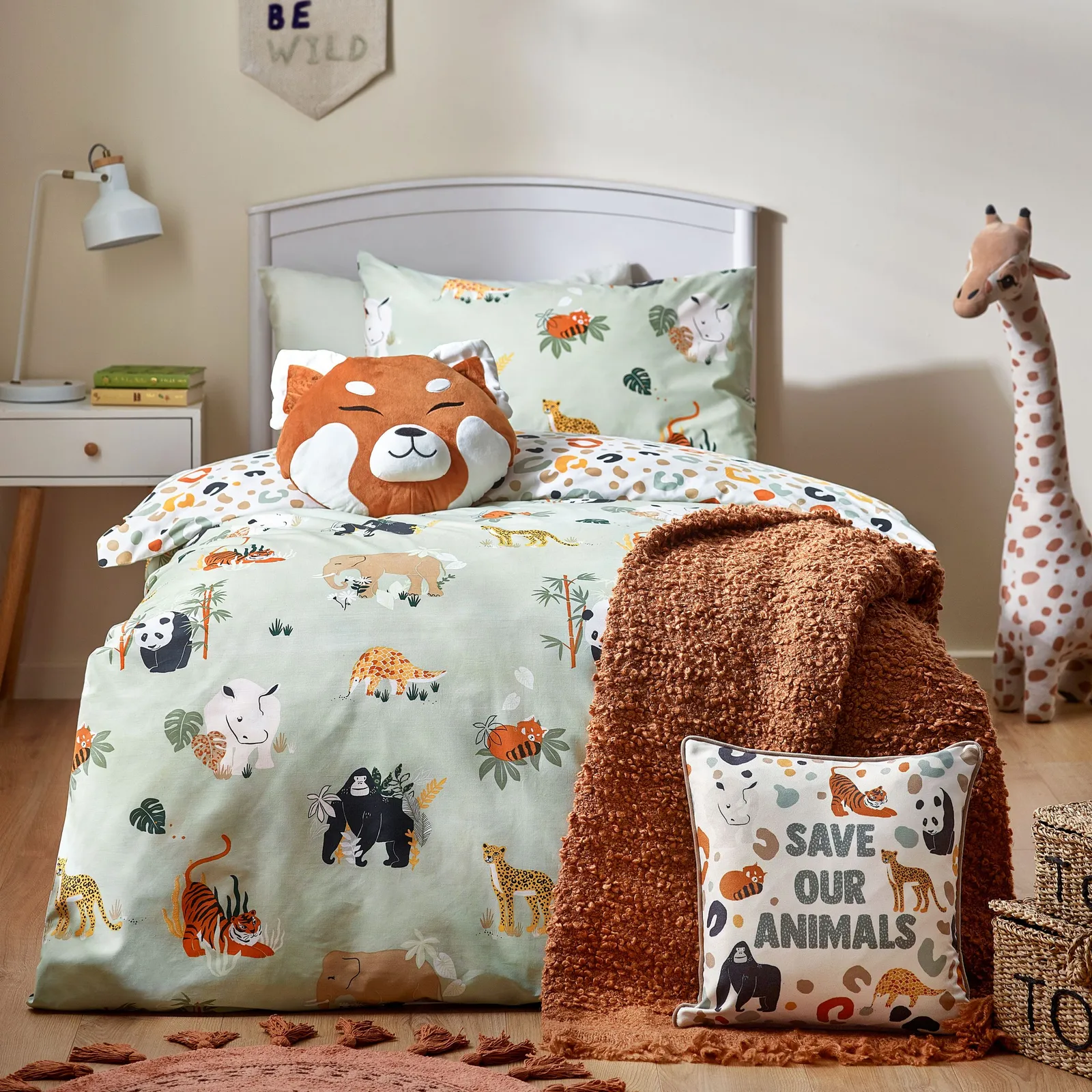 Little Furn Wildlife Safari Animal Duvet Cover Set
