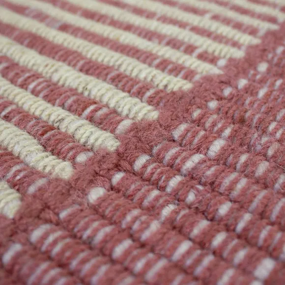 Clove Striped Wool Rug 2