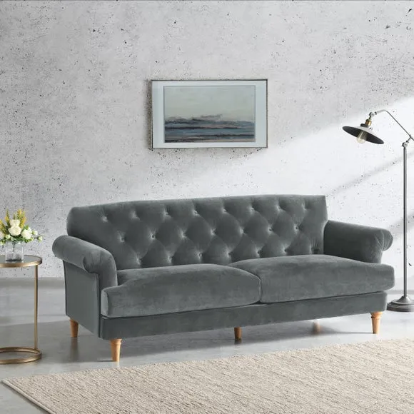Jazz Velvet 3 Seater Sofa 2