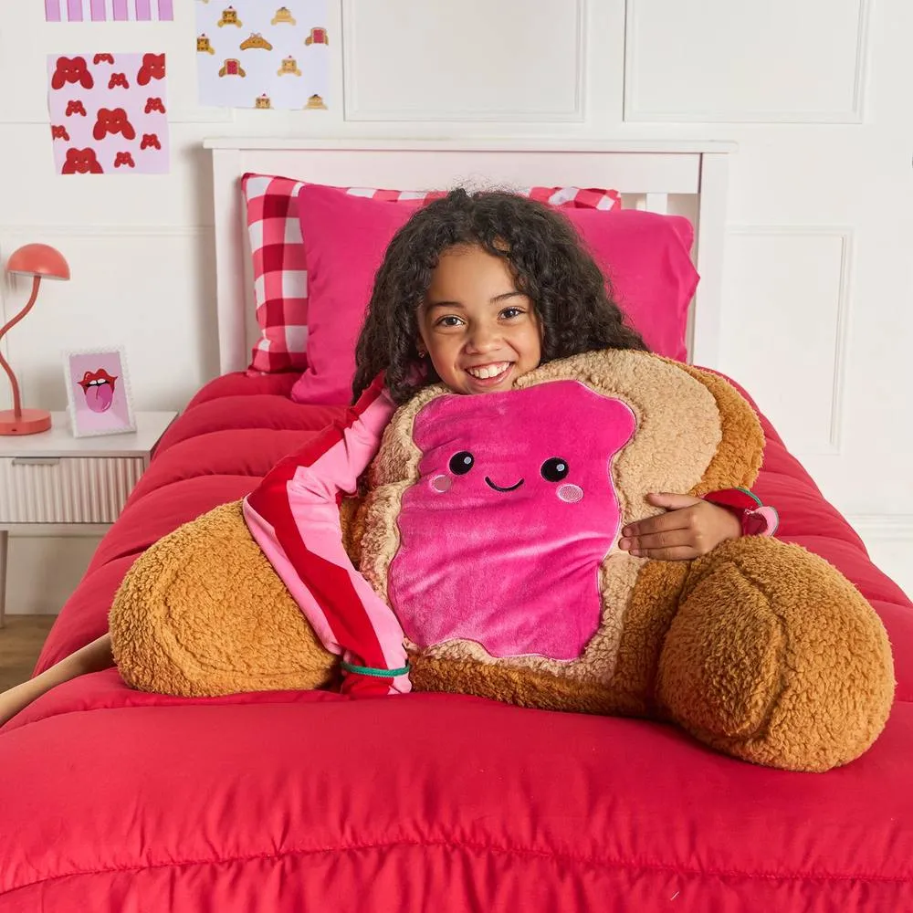 OHS Rosie the Jam Toast Cuddle Cushion Novelty Reading Pillow