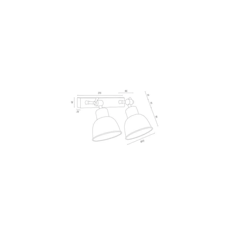Netlighting Eufrat Twin Dome Wall Lamp White Structure 2