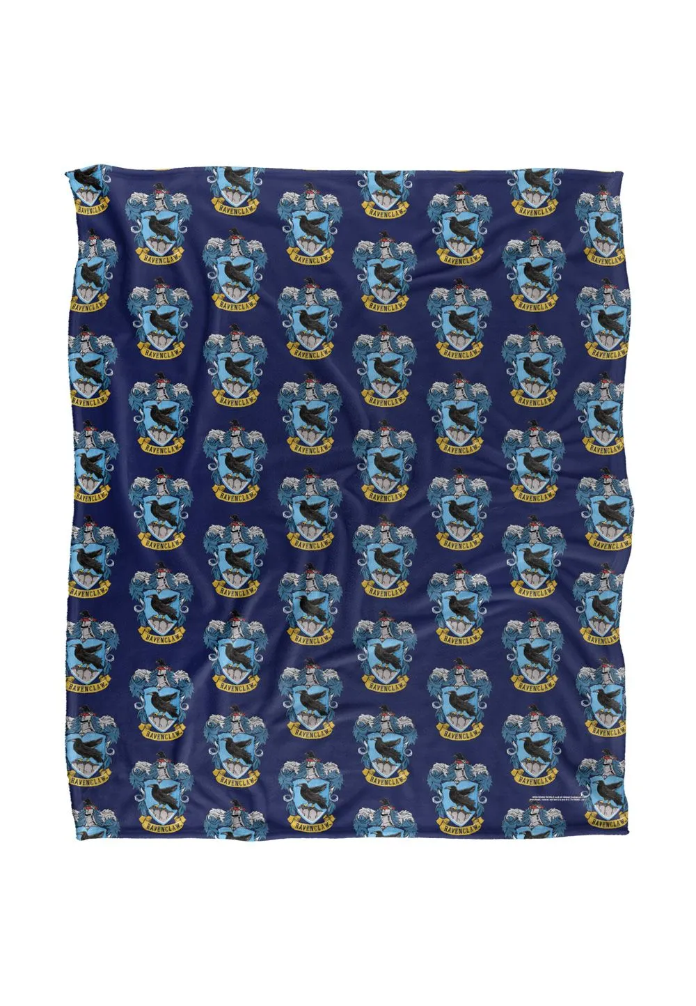 Harry Potter Ravenclaw Crest 2 Officially Licensed Silky Touch Super Soft Throw Blanket 152x127 cm in White