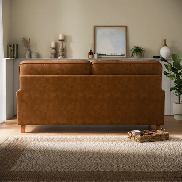 Beatrice II Relaxed Faux Leather 3 Seater Sofa 2