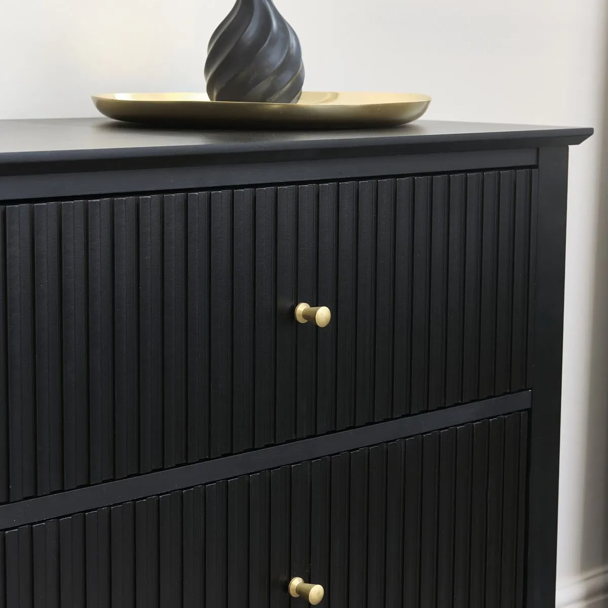 Melody Maison Large 6 Drawer Chest Of Drawers - Hales Black Range 3