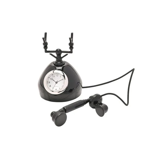 Widdop Vintage Telephone Miniature Clock 2