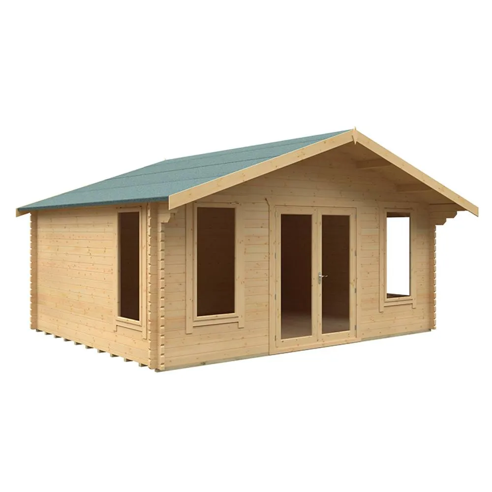 Buttercup Farm 14x18 The Sutton 44mm Cabin - L415 x W535 x H302.9 cm in Natural 1