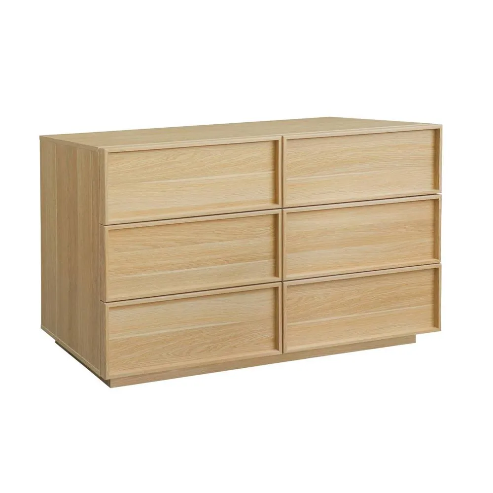 sweeek Chest of 6 drawers wood effect in Beige 2