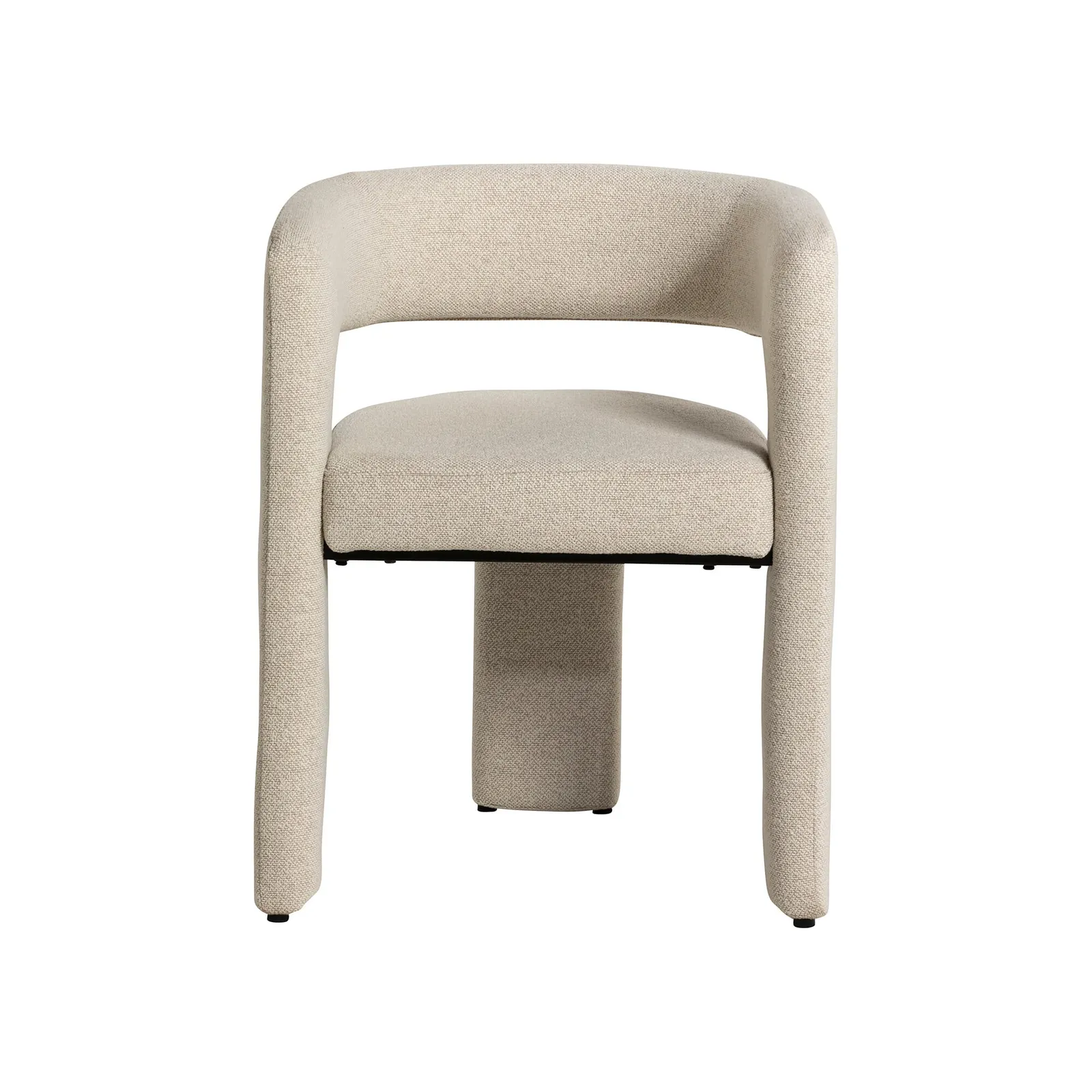 Koda Dining Chair With Arms, White Fabric | Barker & Stonehouse 4