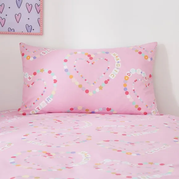 Friendship Hearts Duvet Cover and Pillowcase Set 4