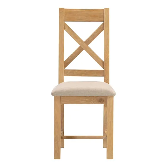 Windsor Set of 2 Cross Back Dining Chairs 3
