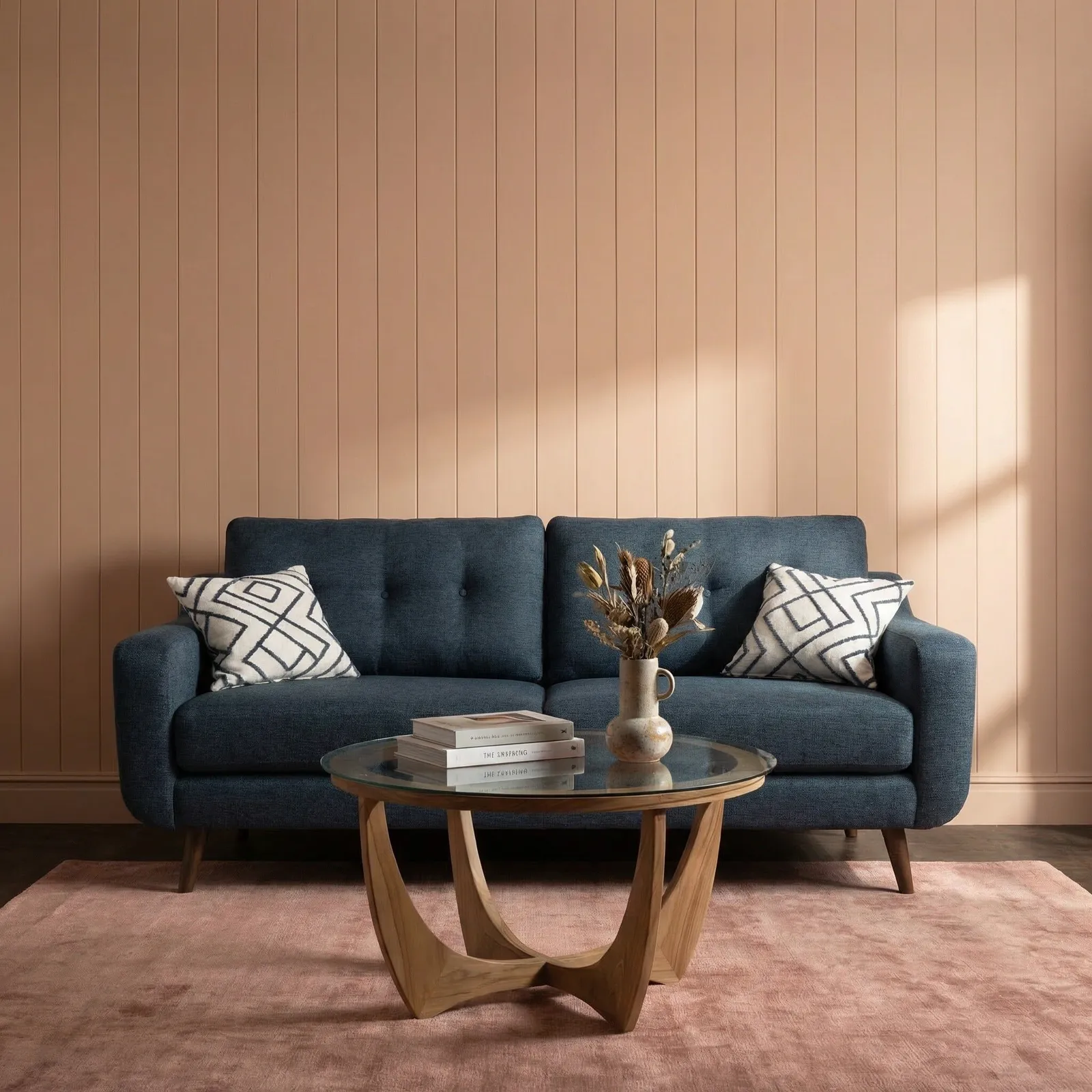Myers Large Sofa, Blue Fabric | Barker & Stonehouse 2