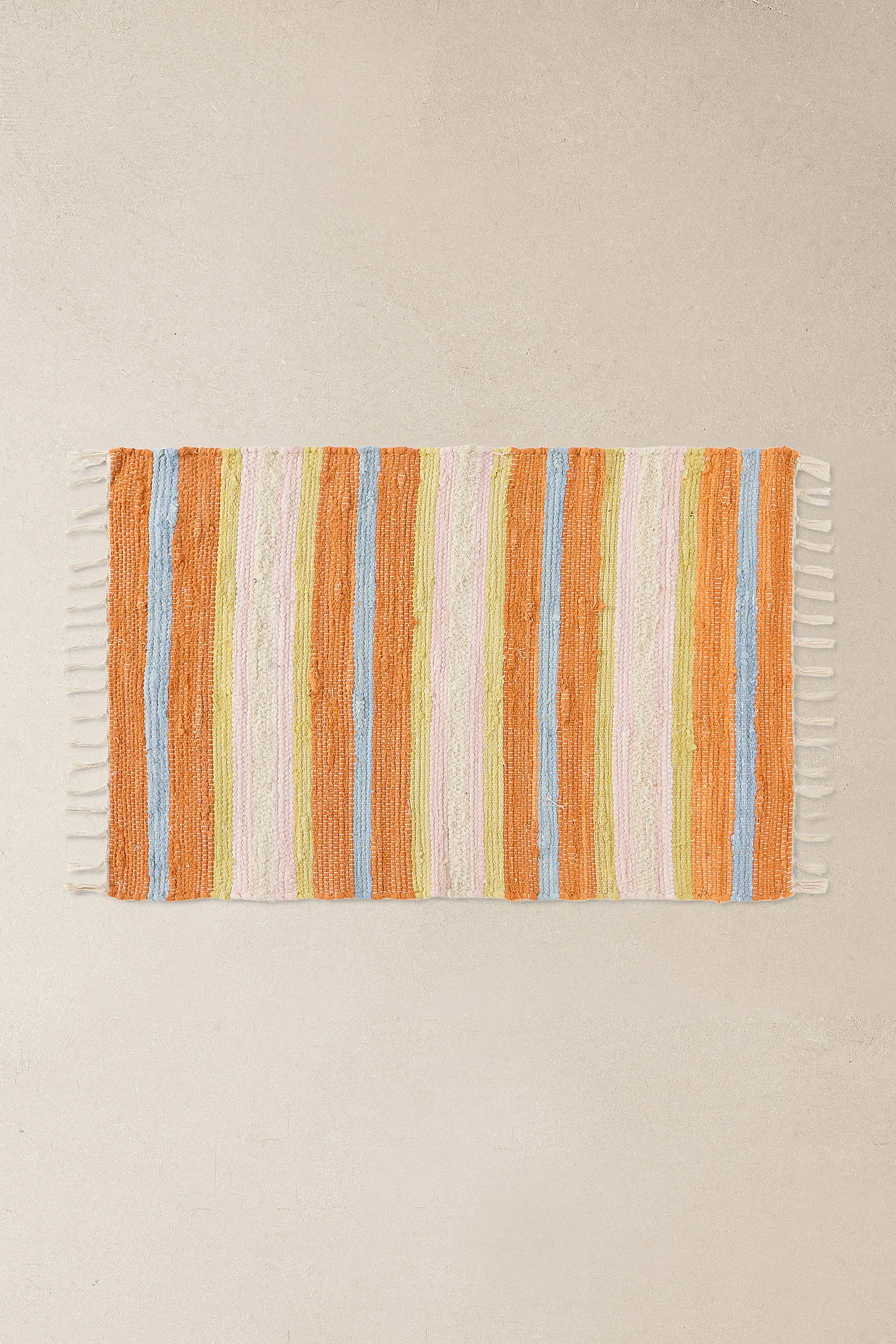 Orange Stripe 2x3ft / 60x90cm Rug - Orange