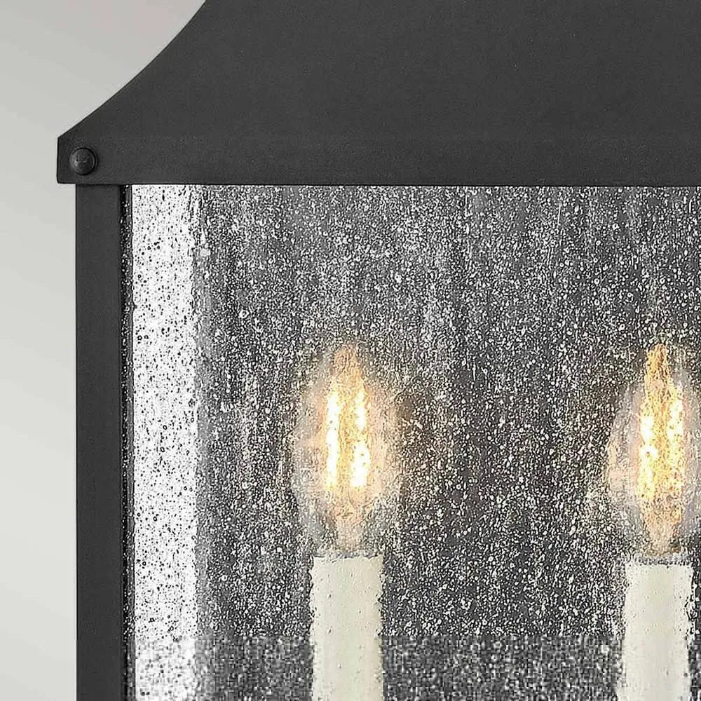 Netlighting Beacon Hill 2 Light Half Outdoor Wall Lantern Museum Black IP44 3