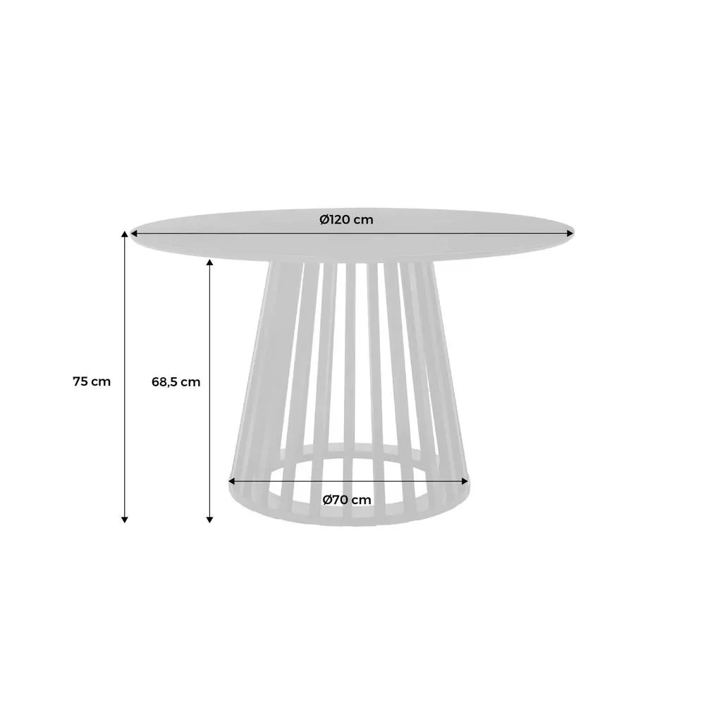 sweeek 4-seater wooden-effect dining table with spruce legs in Black 5