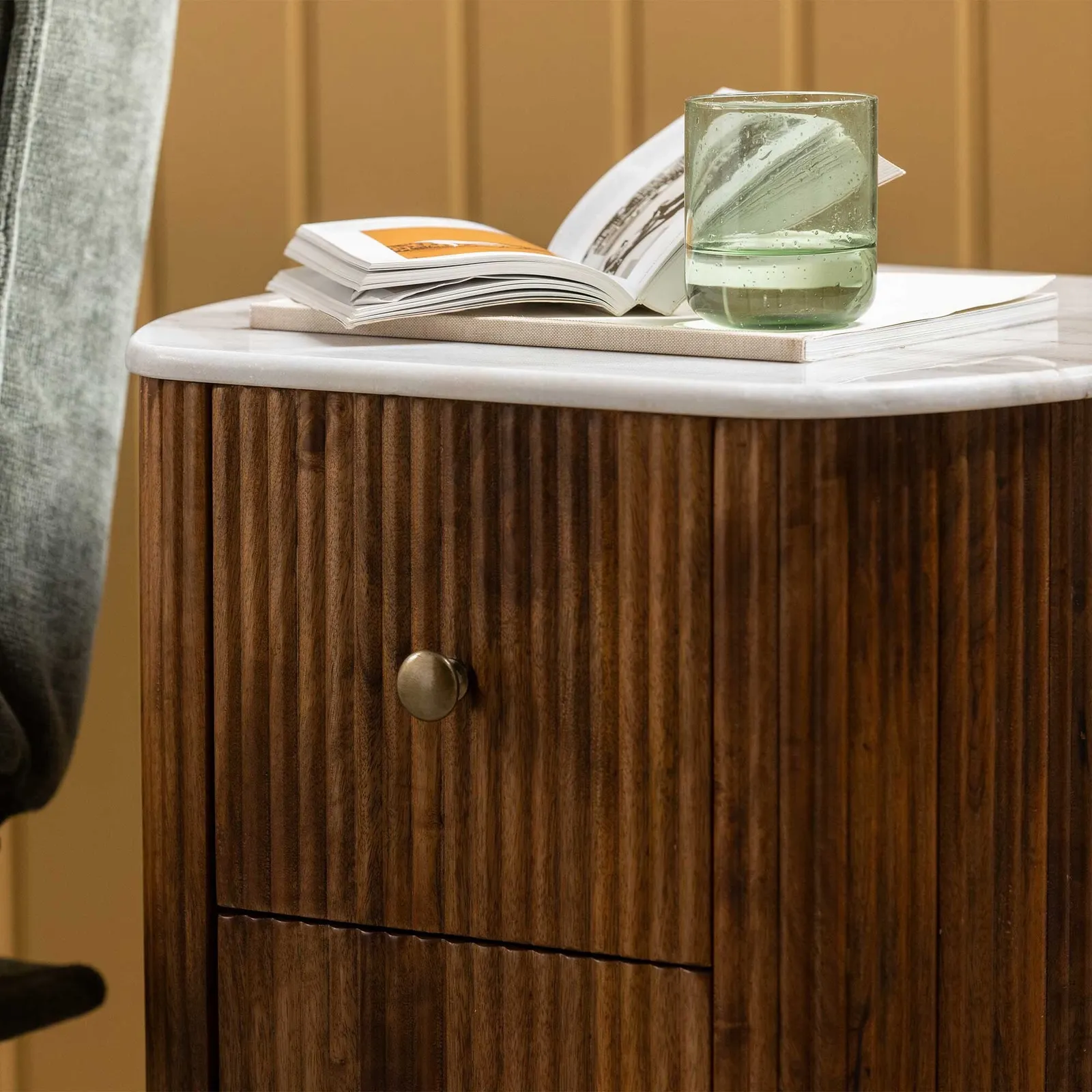 Tasso 2 Drawer Bedside Table, Wood | Barker & Stonehouse 6