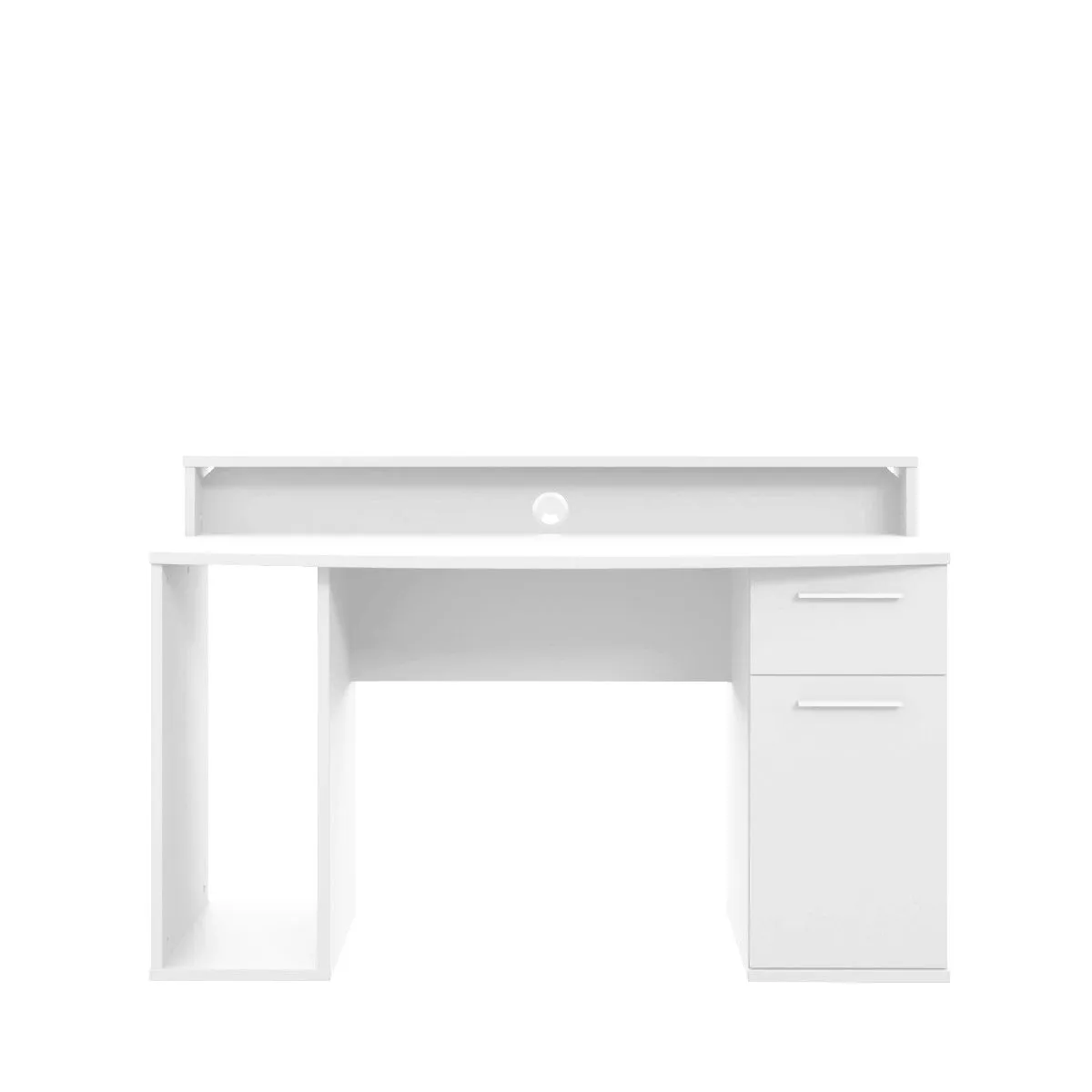 Flair Power Z Compact Gaming Desk in White 5