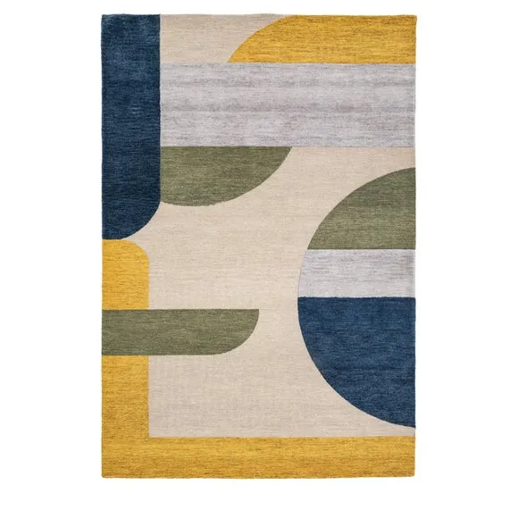 Cedar and Sage Asti Geo Wool Rug 1