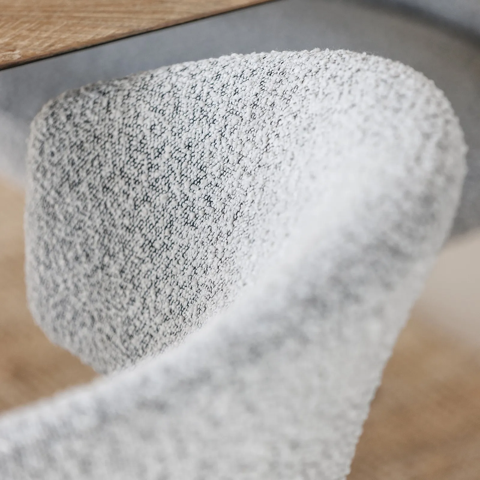 Pernu Dining Chair, Grey Boucle | Barker & Stonehouse 6
