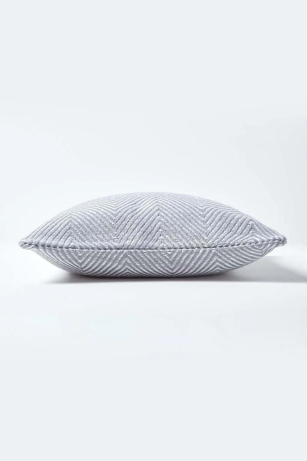 Homescapes Cotton Halden Cushion Cover in Grey 2