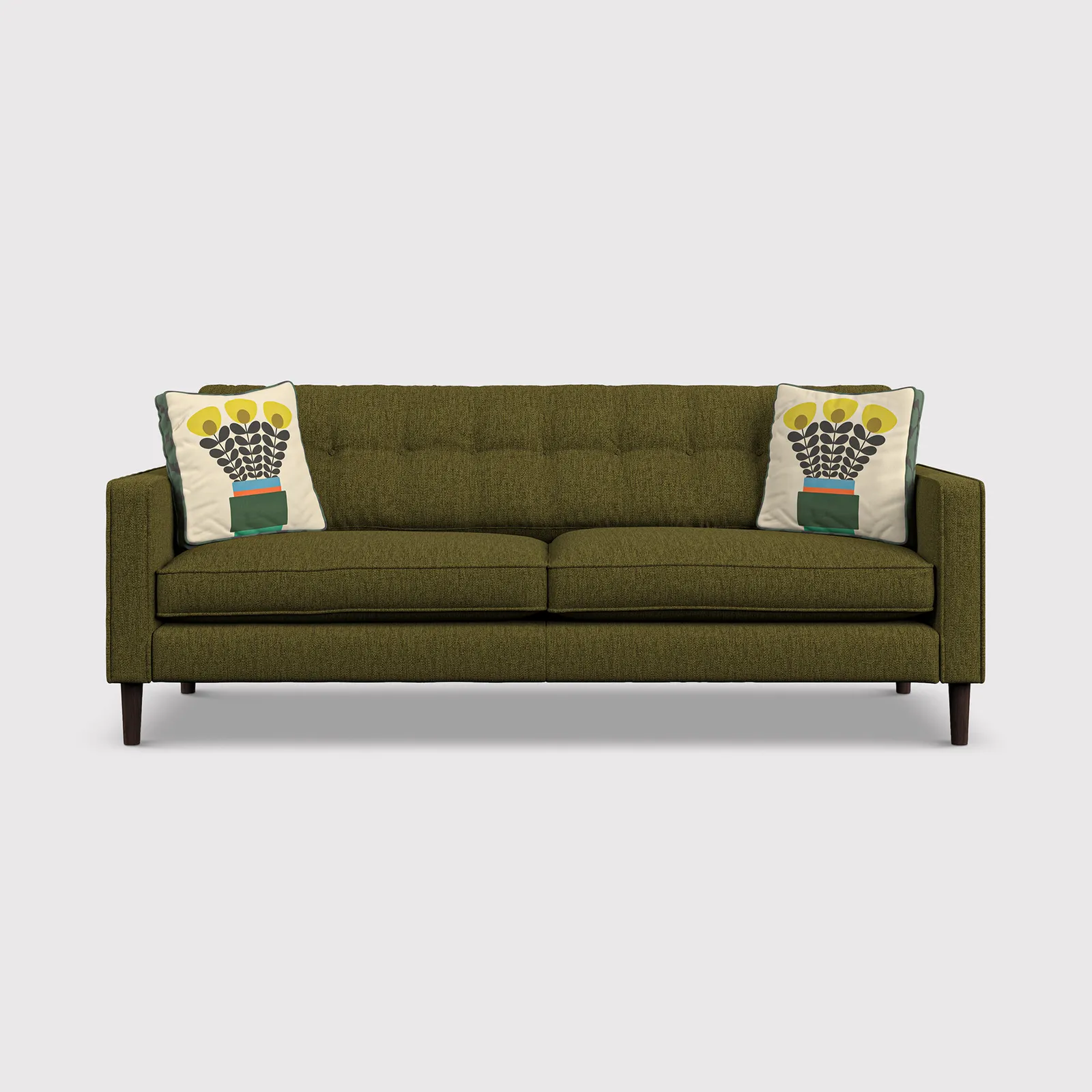 Orla Kiely Ebben Large Sofa, Green Fabric | Barker & Stonehouse