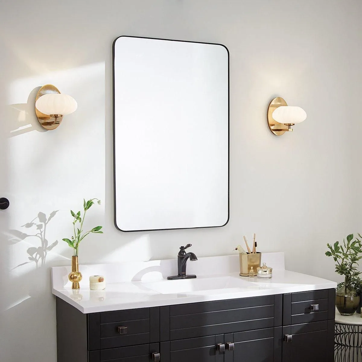 Netlighting Kichler Pim Bathroom Wall Lamp Fox Gold 3000K IP44 5