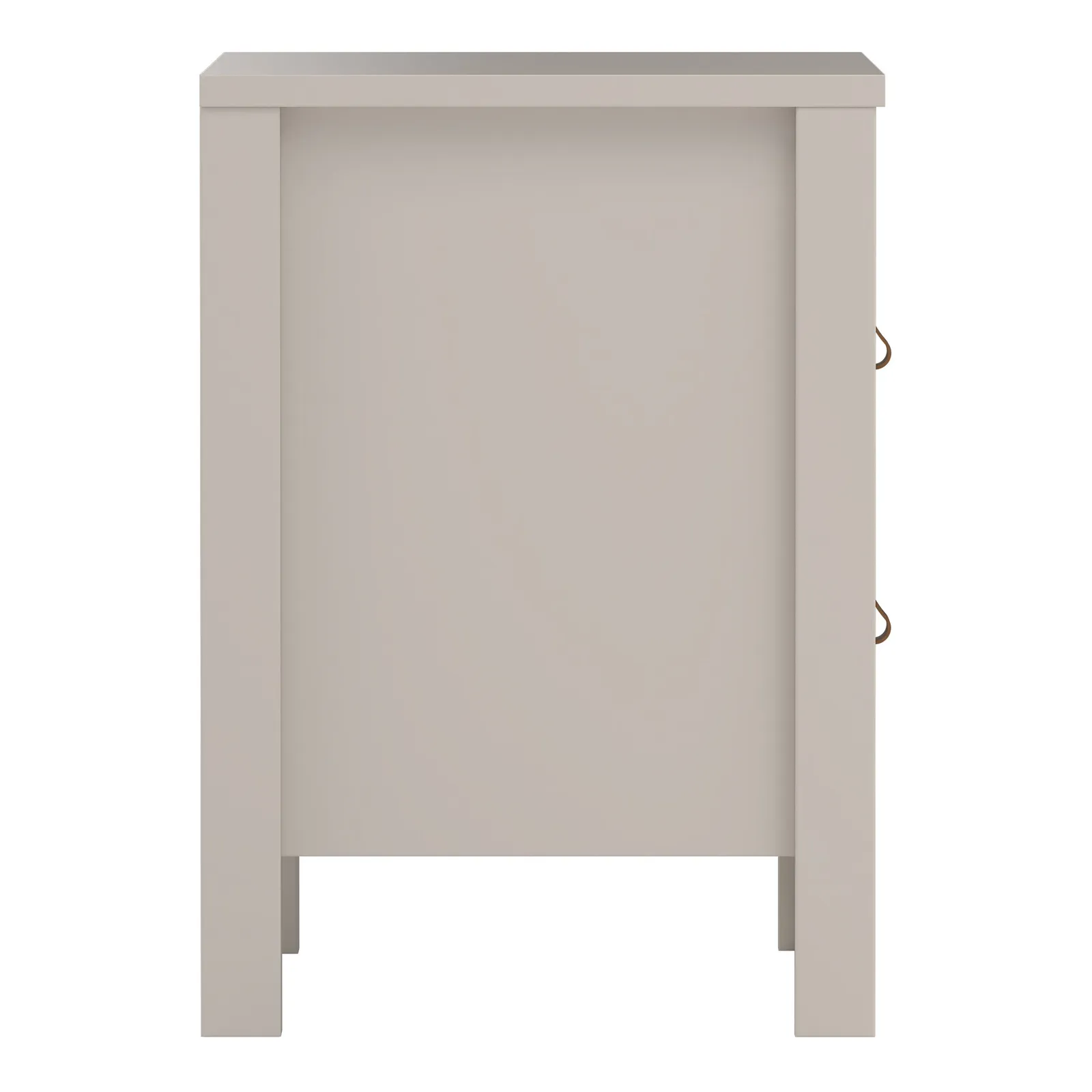 Furniture To Go Barcelona Bedside Table 2 Drawers in Cashmere in Beige 5