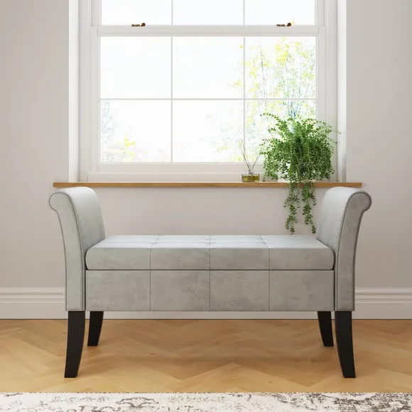 Return - Balmoral Window Seat, Grey Chenille