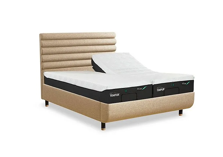 Arc Ergo Smart Base Bed Frame with Vectra Headboard - Super King - Natural Ash